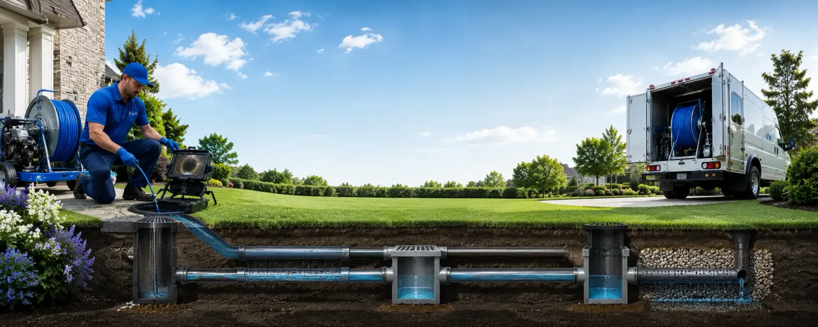 Outdoor drain cleaning information for Cathedral City, CA